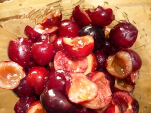 Chopped Picota cherries
