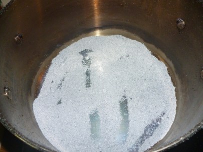 The albedo stage - all the ash had finally turned pale silvery grey.